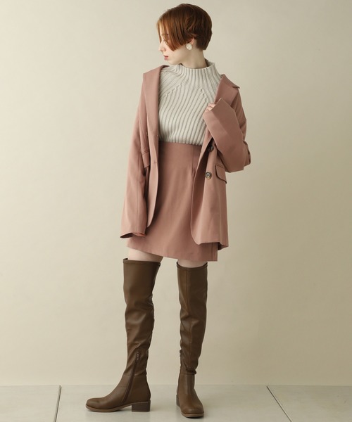 one after another NICE CLAUP（ワンアフターアナザーナイスクラップ）の「テーラードジャケット（テーラードジャケット・レディース・アイボリー/ベージュ/ミント/ピンク・FREE）」の10枚目の写真