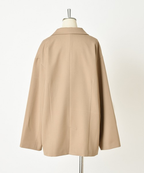 one after another NICE CLAUP（ワンアフターアナザーナイスクラップ）の「テーラードジャケット（テーラードジャケット・レディース・アイボリー/ベージュ/ミント/ピンク・FREE）」の9枚目の写真