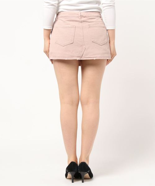 ENVYM(アンビー)の「カラーデニムFSK(スカート・レディース・ブラウン/グレー/ピンク/アイボリー・S/M)」の12枚目の写真