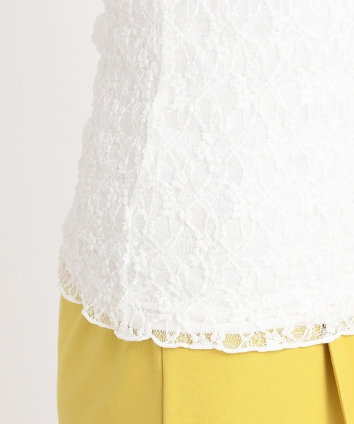 DouDou（ドゥドゥ）の「レースタートル（Tシャツ/カットソー・レディース・ベージュ/グレー/オフホワイト・FREE）」の21枚目の写真