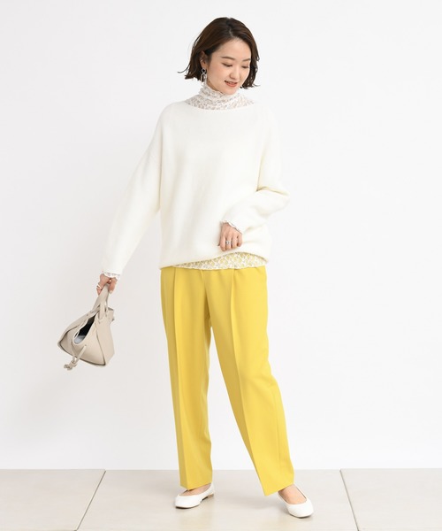 DouDou（ドゥドゥ）の「レースタートル（Tシャツ/カットソー・レディース・ベージュ/グレー/オフホワイト・FREE）」の6枚目の写真