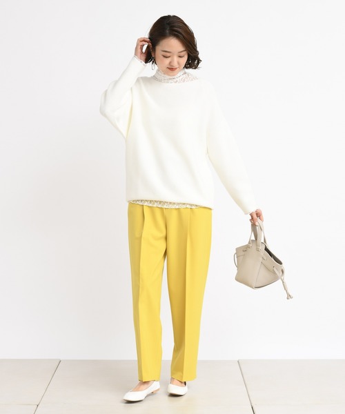 DouDou（ドゥドゥ）の「レースタートル（Tシャツ/カットソー・レディース・ベージュ/グレー/オフホワイト・FREE）」の10枚目の写真