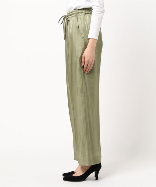 Cheek（チーク）の「サテンギャザーパンツ（その他パンツ・レディース・ゴールド/ブラウン/カーキ・MEDIUM）」の14枚目の写真