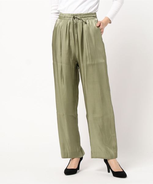 Cheek（チーク）の「サテンギャザーパンツ（その他パンツ・レディース・ゴールド/ブラウン/カーキ・MEDIUM）」の11枚目の写真