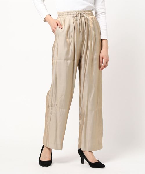 Cheek（チーク）の「サテンギャザーパンツ（その他パンツ・レディース・ゴールド/ブラウン/カーキ・MEDIUM）」の18枚目の写真