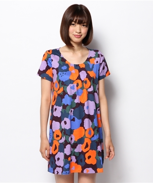 fennica（フェニカ）の「marimekko / makoショートスリーブワンピース（ワンピース・レディース・イエロー/ブルー・X-SMALL/SMALL）」の3枚目の写真