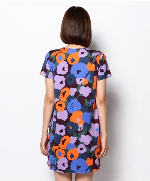 fennica（フェニカ）の「marimekko / makoショートスリーブワンピース（ワンピース・レディース・イエロー/ブルー・X-SMALL/SMALL）」の5枚目の写真