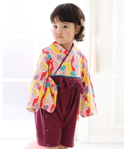 セール レトロ柄袴ロンパース ロンパース Catherine Cottage キャサリンコテージ のファッション通販 Zozotown