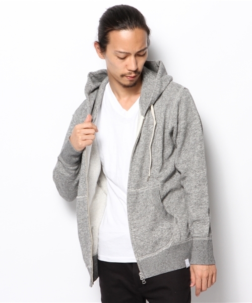 CIAOPANIC(チャオパニック)の「【Ciaopanic】AB杢裏毛パーカー(パーカー・メンズ・グレー・LARGE/MEDIUM/FREE)」の5枚目の写真