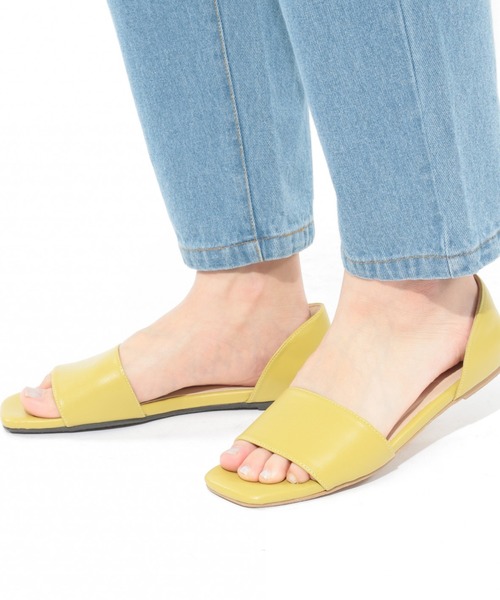 LAKOLE（ラコレ）の「セパレートフラットサンダル / LAKOLE（サンダル・レディース・ブラック/ライム/シルバー/パイソン・SMALL/MEDIUM/LARGE）」の6枚目の写真