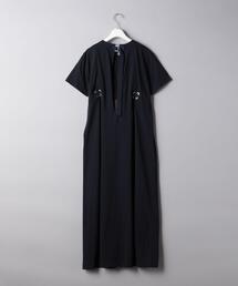 Sacai サカイ ハトメ レースアップ カットソーワンピース ブラック 半袖 sacai - 【sacai 】2019SS レースアップカットソー【型番】4498