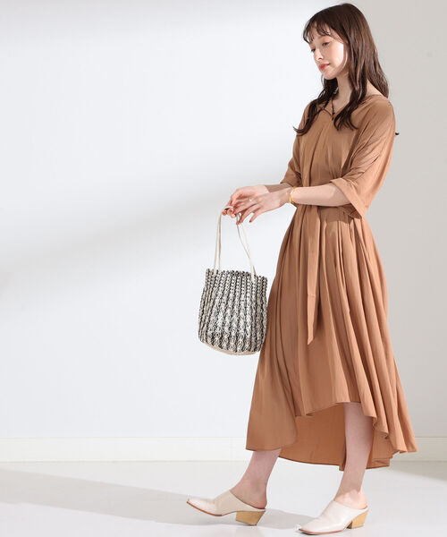 セール Ray Beams ドルマンスリーブ サッシュベルト ワンピース ワンピース Ray Beams レイビームス のファッション通販 Zozotown