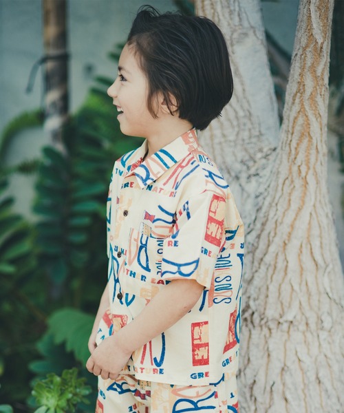 RADCHAP（ラッドチャップ）の「バティック柄半袖シャツ（シャツ/ブラウス・キッズ・アイボリー/ネイビー・140cm/100cm/150cm/110cm/120cm/90cm/130cm）」の11枚目の写真