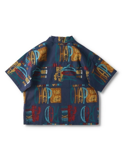 RADCHAP（ラッドチャップ）の「バティック柄半袖シャツ（シャツ/ブラウス・キッズ・アイボリー/ネイビー・140cm/100cm/150cm/110cm/120cm/90cm/130cm）」の4枚目の写真