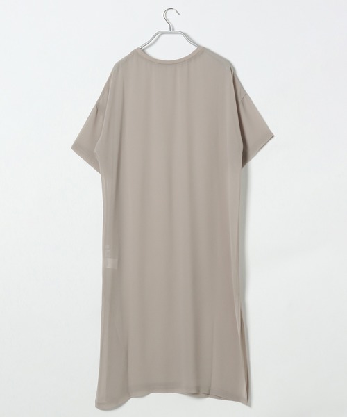 LAKOLE（ラコレ）の「シアージョーゼットワンピース / LAKOLE（ワンピース・レディース・ブラック/ベージュ/オリーブ・SMALL/MEDIUM）」の7枚目の写真