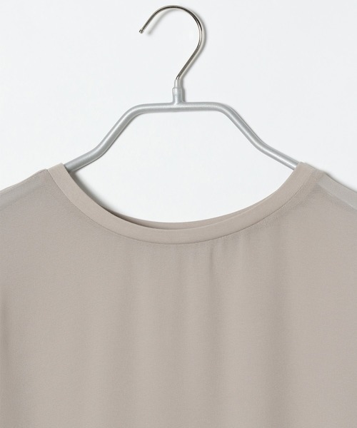 LAKOLE（ラコレ）の「シアージョーゼットワンピース / LAKOLE（ワンピース・レディース・ブラック/ベージュ/オリーブ・SMALL/MEDIUM）」の8枚目の写真