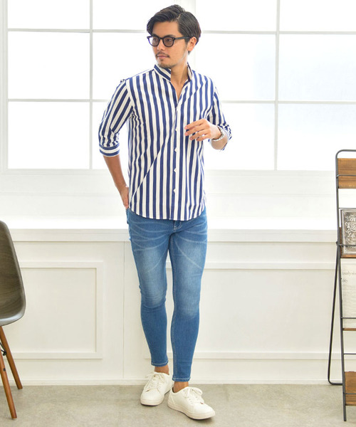 CavariA(キャバリア)の「『CavariA/キャバリア』スーパーストレッチデニムパンツ(デニムパンツ・メンズ・ブルー系その他/ネイビー/ブルー/ワンウォッシュ・L/XL/M/S)」の8枚目の写真