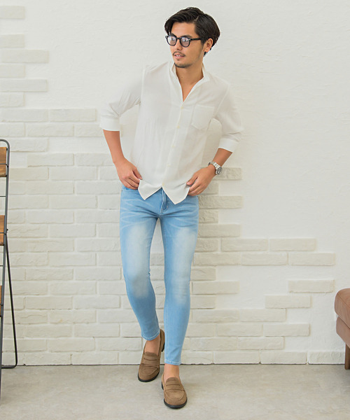 CavariA(キャバリア)の「『CavariA/キャバリア』スーパーストレッチデニムパンツ(デニムパンツ・メンズ・ブルー系その他/ネイビー/ブルー/ワンウォッシュ・L/XL/M/S)」の10枚目の写真