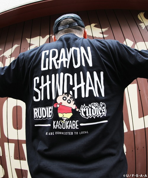 RUDIE'S(ルーディーズ)の「RUDIE'S x CRAYON SHINCHAN MOSH-T / ルーディーズ x クレヨンしんちゃん モッシュ -T(Tシャツ/カットソー・メンズ・ホワイト/ブラック・XXL/L/S/XL/M)」の7枚目の写真
