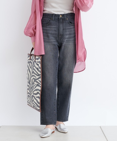 DouDou（ドゥドゥ）の「ストレートデニム（その他パンツ・レディース・ブラック/ブルー・38/36）」の8枚目の写真