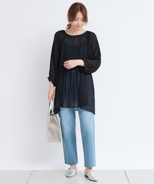 DouDou（ドゥドゥ）の「ストレートデニム（その他パンツ・レディース・ブラック/ブルー・38/36）」の14枚目の写真