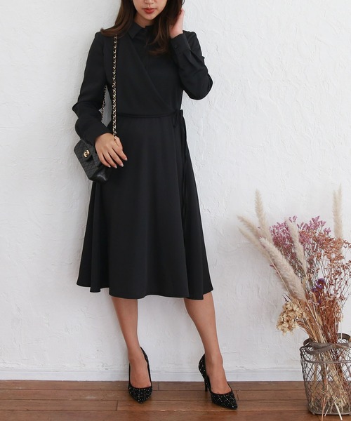 カシュクールレイヤードシャツワンピース シャツワンピース Roomys ルーミーズ のファッション