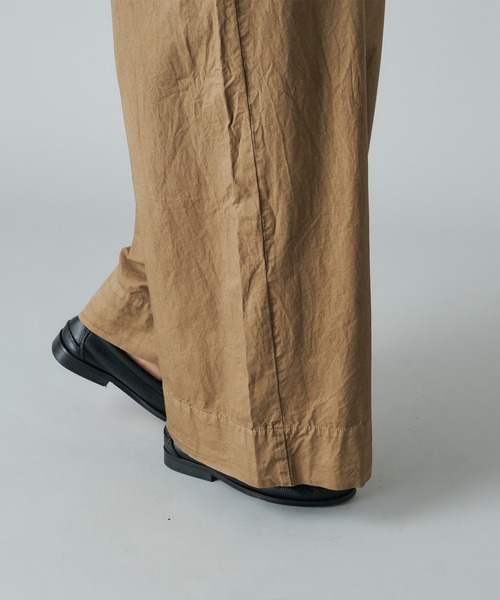 PUAL CE CIN（ピュアルセシン）の「エコサルファー染サロペット（その他パンツ・レディース・ブラック/ベージュ/グレー・FREE）」の6枚目の写真