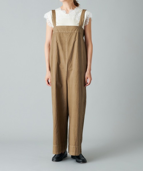 PUAL CE CIN（ピュアルセシン）の「エコサルファー染サロペット（その他パンツ・レディース・ブラック/ベージュ/グレー・FREE）」の12枚目の写真