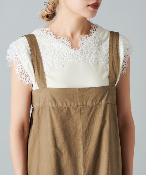 PUAL CE CIN（ピュアルセシン）の「エコサルファー染サロペット（その他パンツ・レディース・ブラック/ベージュ/グレー・FREE）」の9枚目の写真