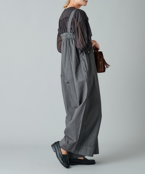 PUAL CE CIN（ピュアルセシン）の「エコサルファー染サロペット（その他パンツ・レディース・ブラック/ベージュ/グレー・FREE）」の13枚目の写真