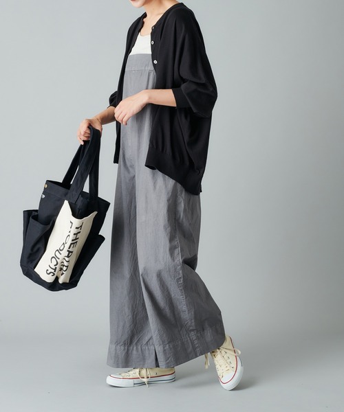 PUAL CE CIN（ピュアルセシン）の「エコサルファー染サロペット（その他パンツ・レディース・ブラック/ベージュ/グレー・FREE）」の16枚目の写真