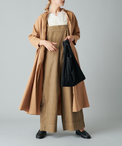 PUAL CE CIN（ピュアルセシン）の「エコサルファー染サロペット（その他パンツ・レディース・ブラック/ベージュ/グレー・FREE）」の20枚目の写真