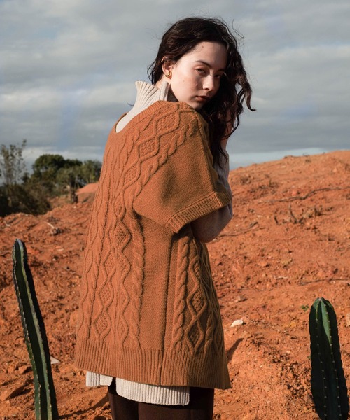 select MOCA（セレクトモカ）の「ケーブルオーバーニットベスト