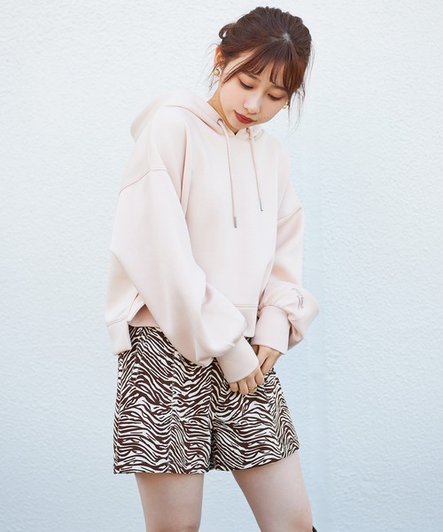 one after another NICE CLAUP（ワンアフターアナザーナイスクラップ）の「シンプルアソートショートパンツ（その他パンツ・レディース・ブラック/ベージュ/ブラウン/ゼブラ・FREE）」の6枚目の写真