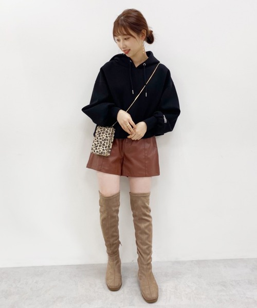 one after another NICE CLAUP（ワンアフターアナザーナイスクラップ）の「シンプルアソートショートパンツ（その他パンツ・レディース・ブラック/ベージュ/ブラウン/ゼブラ・FREE）」の21枚目の写真