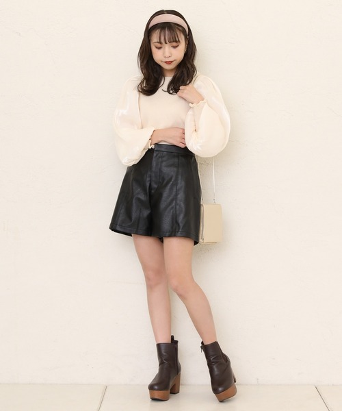 one after another NICE CLAUP（ワンアフターアナザーナイスクラップ）の「シンプルアソートショートパンツ（その他パンツ・レディース・ブラック/ベージュ/ブラウン/ゼブラ・FREE）」の17枚目の写真