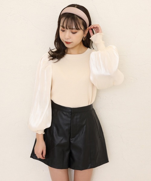 one after another NICE CLAUP（ワンアフターアナザーナイスクラップ）の「シンプルアソートショートパンツ（その他パンツ・レディース・ブラック/ベージュ/ブラウン/ゼブラ・FREE）」の15枚目の写真