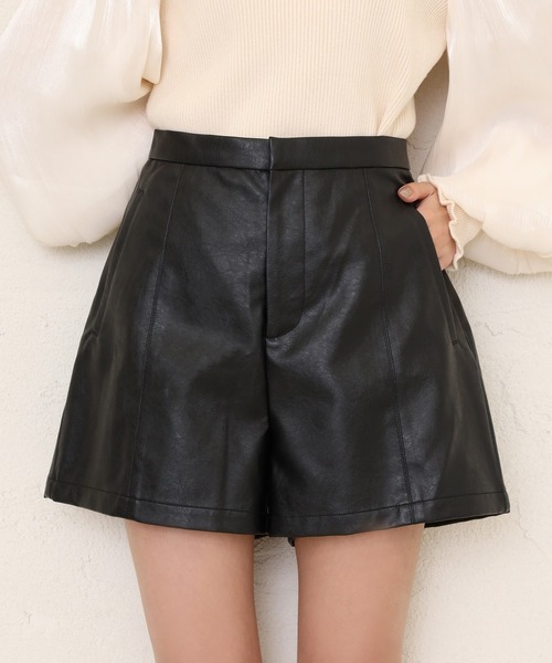 one after another NICE CLAUP（ワンアフターアナザーナイスクラップ）の「シンプルアソートショートパンツ（その他パンツ・レディース・ブラック/ベージュ/ブラウン/ゼブラ・FREE）」の14枚目の写真