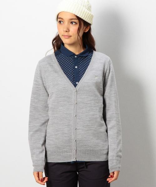 coen（コーエン）の「ウォッシャブルＶネックカーディガン（カーディガン/ボレロ・レディース・コバルトブルー/ブラック/ネイビー/レッド/ライトグレー/ケリー・MEDIUM/LARGE）」の15枚目の写真