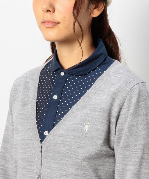 coen（コーエン）の「ウォッシャブルＶネックカーディガン（カーディガン/ボレロ・レディース・コバルトブルー/ブラック/ネイビー/レッド/ライトグレー/ケリー・MEDIUM/LARGE）」の18枚目の写真