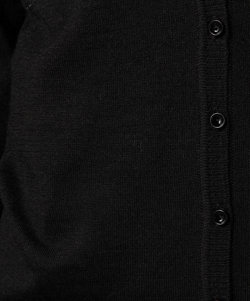 coen（コーエン）の「ウォッシャブルＶネックカーディガン（カーディガン/ボレロ・レディース・コバルトブルー/ブラック/ネイビー/レッド/ライトグレー/ケリー・MEDIUM/LARGE）」の11枚目の写真