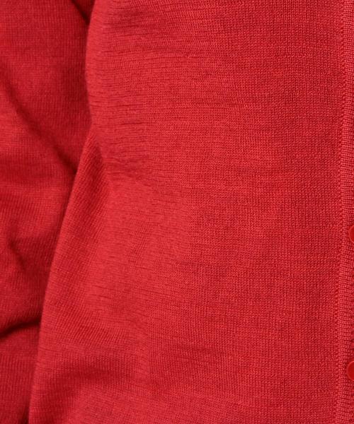 coen（コーエン）の「ウォッシャブルＶネックカーディガン（カーディガン/ボレロ・レディース・コバルトブルー/ブラック/ネイビー/レッド/ライトグレー/ケリー・MEDIUM/LARGE）」の12枚目の写真