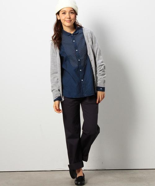coen（コーエン）の「ウォッシャブルＶネックカーディガン（カーディガン/ボレロ・レディース・コバルトブルー/ブラック/ネイビー/レッド/ライトグレー/ケリー・MEDIUM/LARGE）」の8枚目の写真