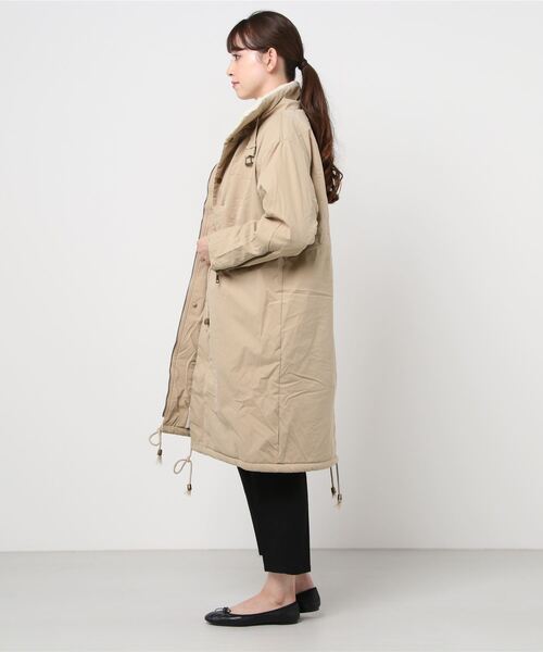 あったか 裏ボア ロング丈コート