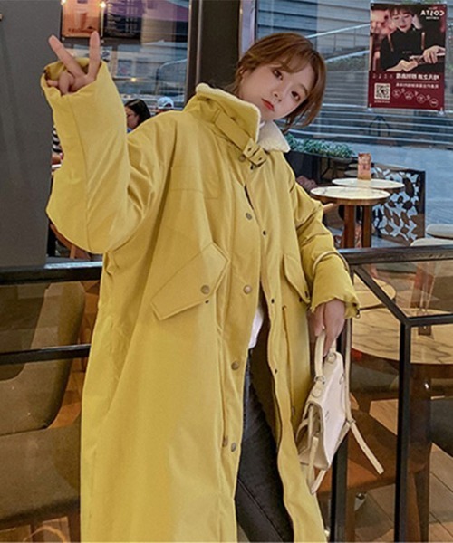 BLANC FICELLE（ブランフィセル）の「あったか 裏ボア ロング丈コート