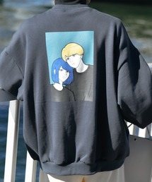 Adoon plain | 【Adoon plain】イツキ×Adoon plain コラボ裏起毛人物プリントスウェット(スウェット)