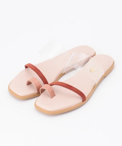 TOCCA(トッカ)の「SHEER SANDALS フラットサンダル(サンダル・レディース・ブラウン系/ピンク系/シルバー系・38/36/37)」の3枚目の写真