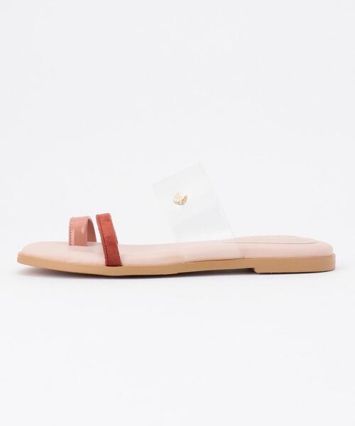 TOCCA(トッカ)の「SHEER SANDALS フラットサンダル(サンダル・レディース・ブラウン系/ピンク系/シルバー系・38/36/37)」の4枚目の写真