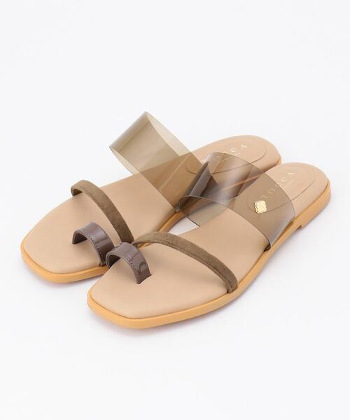 TOCCA(トッカ)の「SHEER SANDALS フラットサンダル(サンダル・レディース・ブラウン系/ピンク系/シルバー系・38/36/37)」の11枚目の写真