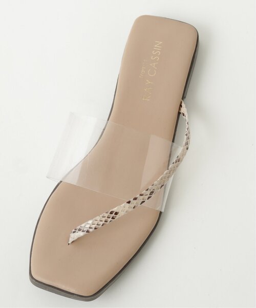 frames RAY CASSIN（フレームスレイカズン）の「スクエアートゥートングサンダル（サンダル・レディース・ブラック/キナリ/ブラウン系・SMALL/MEDIUM/LARGE）」の11枚目の写真